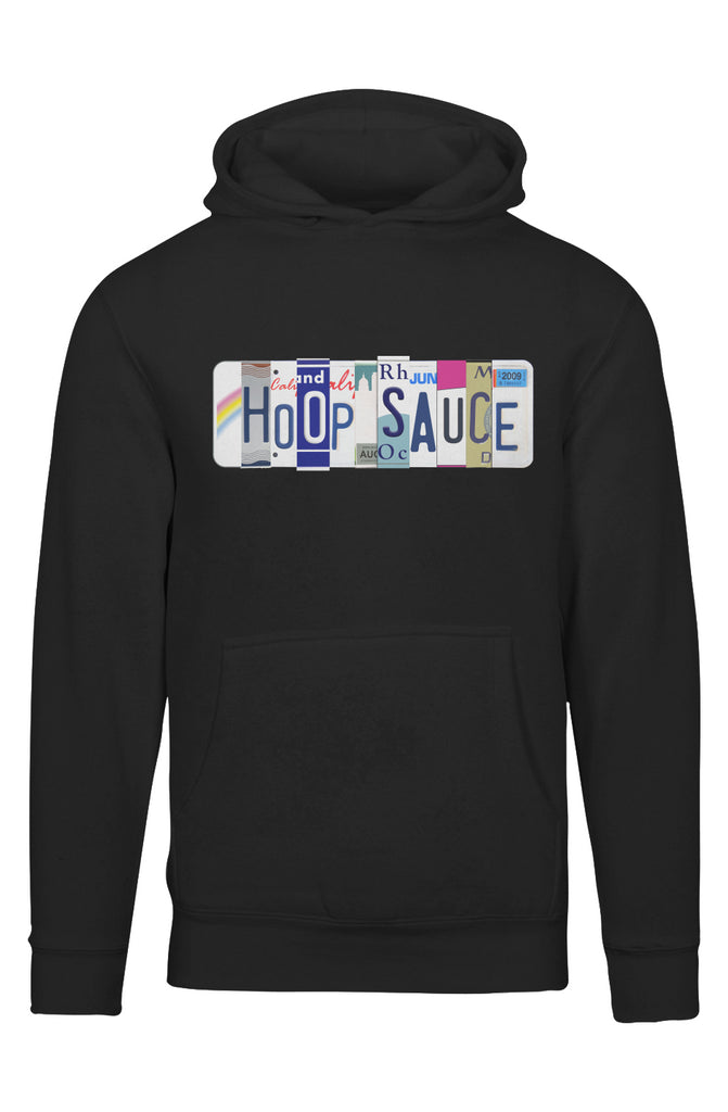 The Hoop Sauce License Plate Basketball Hoodie