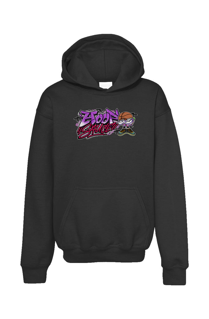 The Hoop Sauce Youth Graffiti Style Basketball Hoodie