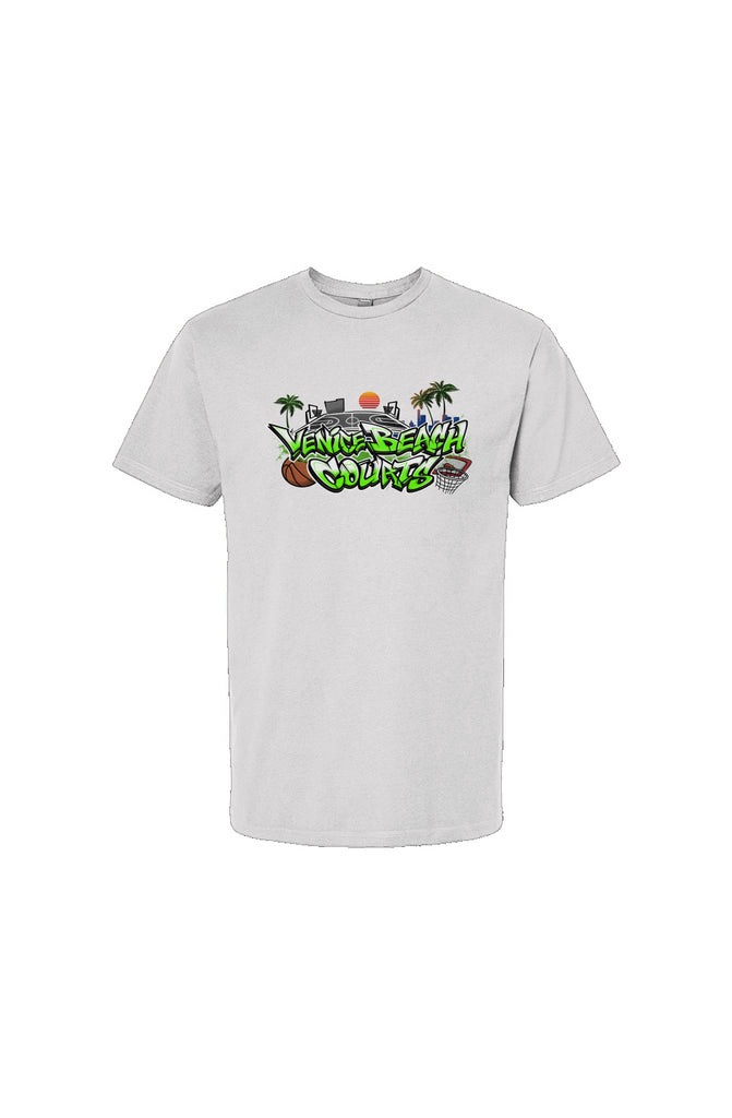 The Hoop Sauce Venice Beach Courts Basketball T-shirt