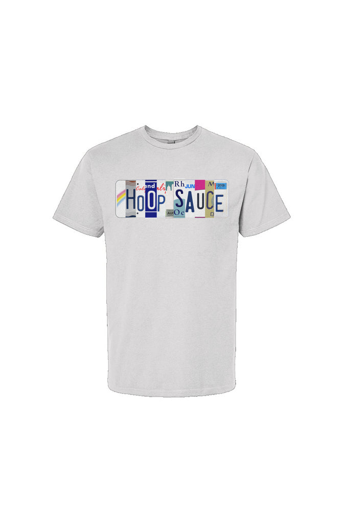 The Hoop Sauce License Plate Basketball T-shirt