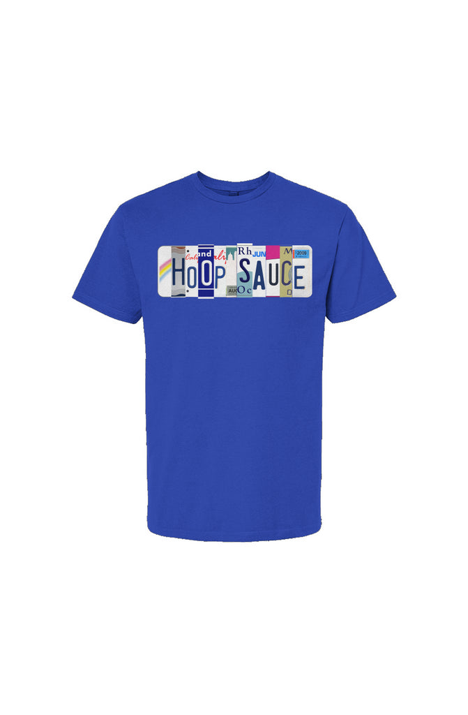 The Hoop Sauce License Plate Basketball T-shirt